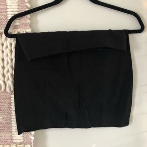 Black aritzia mini bodycon skirt